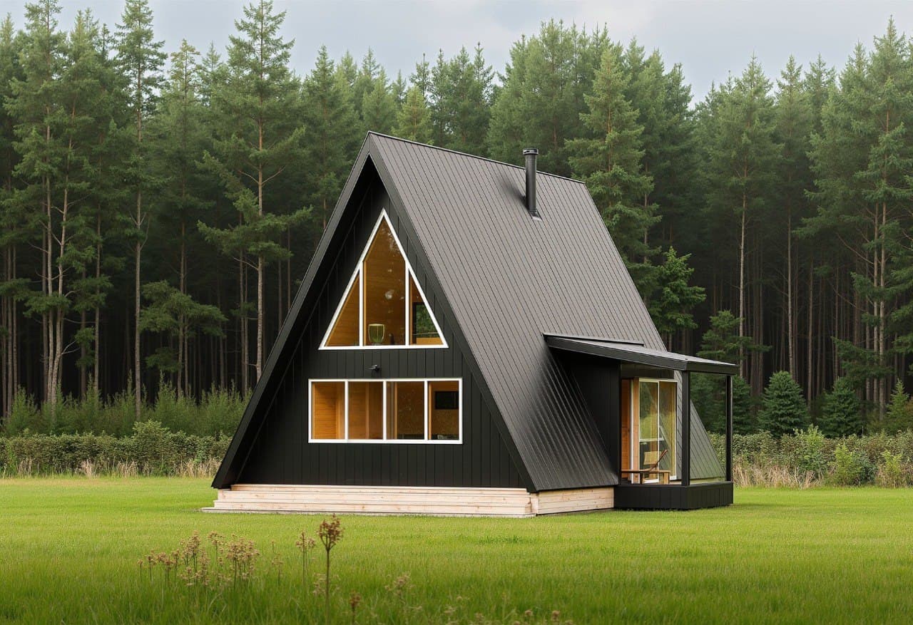 A-frame 702 — 74,6 m², vedere 9/12