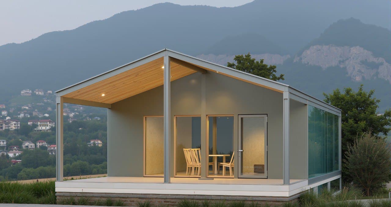 Barnhouse 707 — 49,6 m², vedere 3/4