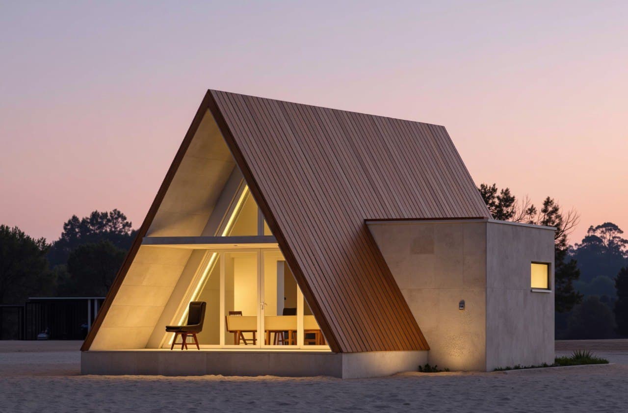 A-frame 715-1 — 45,8 m², vedere 9/11