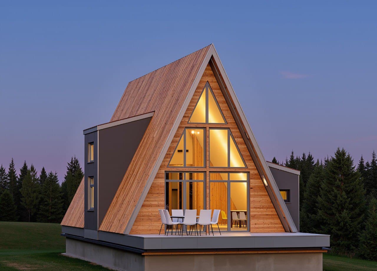 A-frame 715-2 — 87,6 m², vedere 3/10